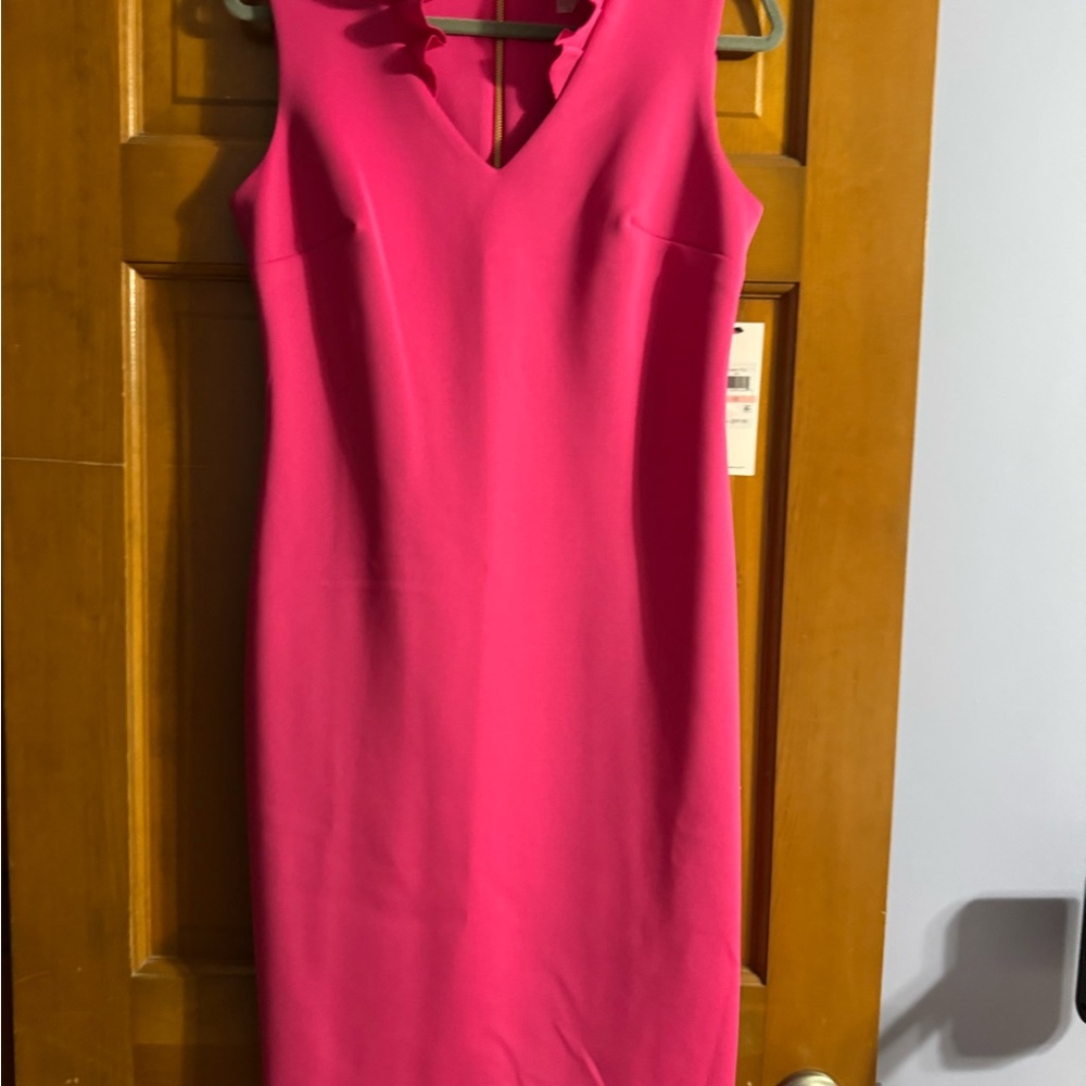 Elegant Pink Sleeveless Dress